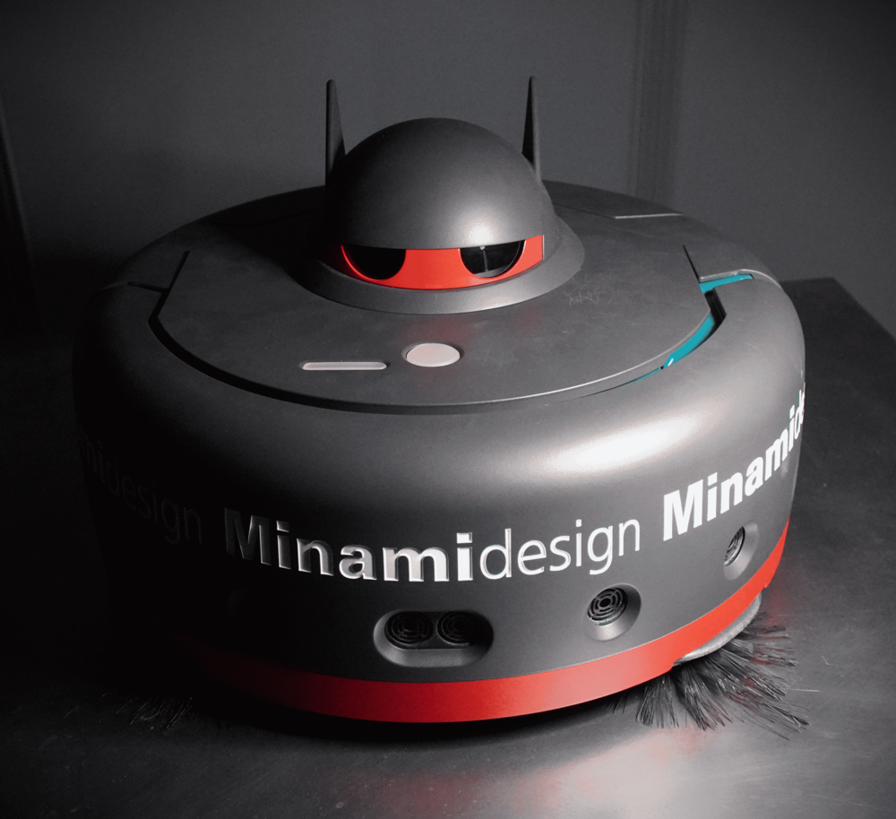 試作会社が製造したロボット掃除機の樹脂製カバー(光造形)